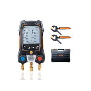 testo 550s Smart Kit Smart digital manifold wireless clamp temp probes